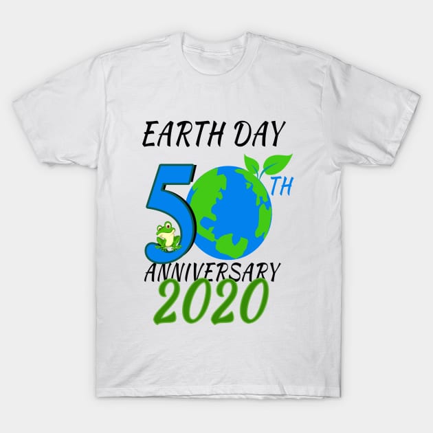 earth day 2020 50th anniversary T-Shirt by DESIGNSDREAM